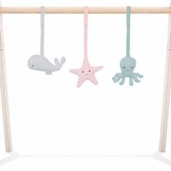 Jollein Speeltjes Set Tiny Waflle - (3 Stuks) Excl. Babygym Multi Colour