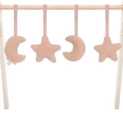 Jollein Babygym Speeltjes - Moon - Pale Pink - 4 Stuks