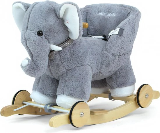 Milly Mally Hobbelfiguur Gray Elephant Grijs 1 Milly Mally Hobbelfiguur Gray Elephant Grijs