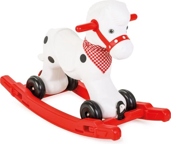 Pilsan Hobbelpaard Wit En Rood Met Afneembaar Onderstel En Muziek 1 Pilsan Hobbelpaard Wit En Rood Met Afneembaar Onderstel En Muziek