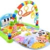 Levanzo Babygym - 3 In 1 Speelmat Met Piano - Activity Gym - Speelkleed Met Boog - Kick And Play - Blauw
