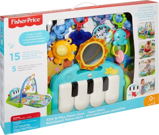 Fisher-Price Trappel En Speel-Piano - Speelmat Met Piano En 5 Speeltjes - Blauw 20 Fisher-Price Trappel En Speel-Piano - Speelmat Met Piano En 5 Speeltjes - Blauw - Afbeelding 20