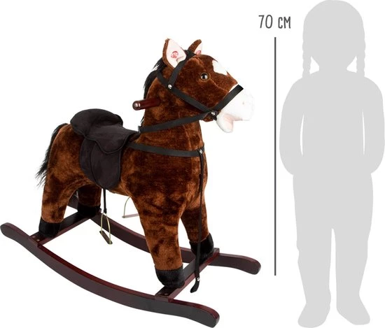 Small Foot Company Small Foot Hobbelpaard Junior 74 X 30 Cm Plunche/staal/hout Bruin 3 Small Foot Company Small Foot Hobbelpaard Junior 74 X 30 Cm Plunche/staal/hout Bruin - Afbeelding 3