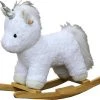 Xadventure X Adventure Hobbelpaard / Schommelpaard Eenhoorn - Wit/Zilver