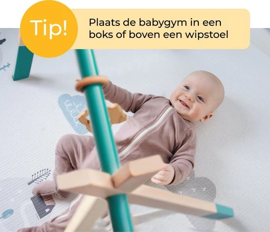 PRETTY PIP® Babygym Houten Baby Speelgoed Vanaf 0 Jaar - Kraamcadeau - Veilig - CE Gecertificeerd - Baby - Houten Speelgoed - Babyshower Cadeau - Beukenhout - Verschillende Kleuren- Zonder Hangers - Blauw Groen 5 PRETTY PIP® Babygym Houten Baby Speelgoed Vanaf 0 Jaar - Kraamcadeau - Veilig - CE Gecertificeerd - Baby - Houten Speelgoed - Babyshower Cadeau - Beukenhout - Verschillende Kleuren- Zonder Hangers - Blauw Groen - Afbeelding 5