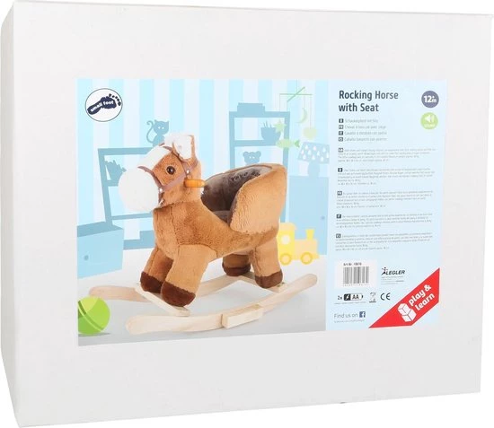 Small Foot Company Small Foot Hobbelpaard Met Zitje 68 Cm Lichtbruin 2 Small Foot Company Small Foot Hobbelpaard Met Zitje 68 Cm Lichtbruin - Afbeelding 2