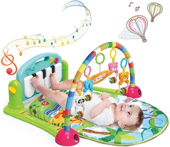 Babygym, Baby Cadeau - Jongen & Meisje, Dierenvriendjes Speelmat, Interactief Speelgoed – Multikleuren 1 Babygym, Baby Cadeau - Jongen & Meisje, Dierenvriendjes Speelmat, Interactief Speelgoed – Multikleuren