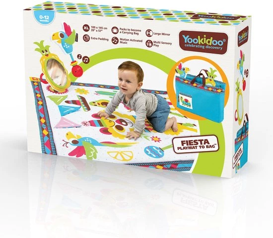 Yookidoo Speelkleed Fiesta Incl. Tas 100 X 140 Cm 4 Yookidoo Speelkleed Fiesta Incl. Tas 100 X 140 Cm - Afbeelding 4