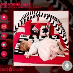 BabySenses For BestCare Contrasterende Educatieve Premium Babymat - Dieren, Spiegel, Wand | Rood-Zwart-Wit | 77x77x40cm | + 0m | Montessori Speelgoed | Mat Met Speelgoed | 100% Katoen | Wasbaar In De Wasmachine | Oeko Tex Standaard 100 13 BabySenses For BestCare Contrasterende Educatieve Premium Babymat - Dieren, Spiegel, Wand | Rood-Zwart-Wit | 77x77x40cm | + 0m | Montessori Speelgoed | Mat Met Speelgoed | 100% Katoen | Wasbaar In De Wasmachine | Oeko Tex Standaard 100 -babygyms Winkel 550x487 1