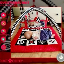BabySenses For BestCare Contrasterende Educatieve Premium Babymat - Vormen Met Een Spiegel | Rood-Zwart-Wit | 77x77x40cm | + 0m | Montessori Speelgoed | 100% Katoen | Wasbaar In De Wasmachine | Oeko Tex Standaard 100 10 BabySenses For BestCare Contrasterende Educatieve Premium Babymat - Vormen Met Een Spiegel | Rood-Zwart-Wit | 77x77x40cm | + 0m | Montessori Speelgoed | 100% Katoen | Wasbaar In De Wasmachine | Oeko Tex Standaard 100 -babygyms Winkel 550x487 5
