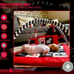 BabySenses For BestCare Contrasterende Educatieve Premium Babymat - Dieren, Wand | Rood, Zwart En Wit | 77x77x40cm | + 0m | Montessori Speelgoed | 100% Katoen | Wasbaar In De Wasmachine | Oeko Tex Standaard 100 11 BabySenses For BestCare Contrasterende Educatieve Premium Babymat - Dieren, Wand | Rood, Zwart En Wit | 77x77x40cm | + 0m | Montessori Speelgoed | 100% Katoen | Wasbaar In De Wasmachine | Oeko Tex Standaard 100 -babygyms Winkel 550x487 8