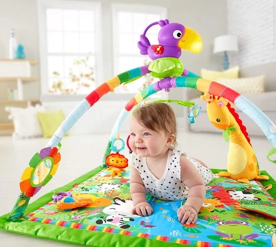 Babygym, Baby Cadeau - Jongen & Meisje, Dierenvriendjes Speelmat, Interactief Speelgoed – Multikleuren 1 Babygym, Baby Cadeau - Jongen & Meisje, Dierenvriendjes Speelmat, Interactief Speelgoed – Multikleuren