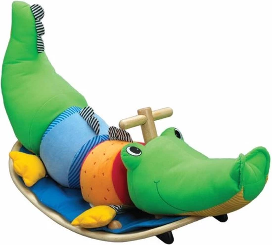 Wonder-World Hobbelkrokodil Wonderwold 90x36x48 Cm 2 Wonder-World Hobbelkrokodil Wonderwold 90x36x48 Cm - Afbeelding 2