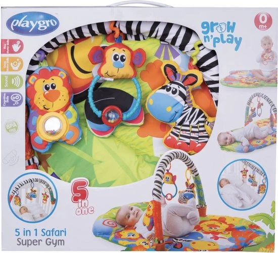 Playgro 5-in-1 Speelkleed Safari 2 Playgro 5-in-1 Speelkleed Safari - Afbeelding 2