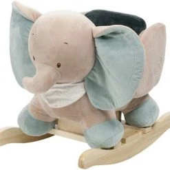 Nattou Olifant Axel - Hobbelpaard - 63x33x45 Cm - Groen/Beige