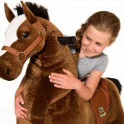 Animal Riding Paard Bruin X-Large - Rijdend Paardenspeelgoed - Paardenspeelgoed - Zadelhoogte 78 CM- Verstelbaar Pedaal 3 Standen - Afneembaar Zadel -babygyms Winkel 550x506 6