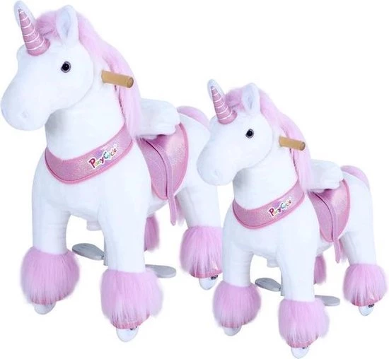 PonyCycle Eenhoorn Glitter Roze, Klein - U302 2 PonyCycle Eenhoorn Glitter Roze, Klein - U302 - Afbeelding 2