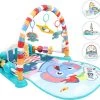 Deluxe HB Babygym - Baby Speelgoed Voor Kinderen 0 3 6 12 Maanden, Speel Mat Baby Met Speel Arch And Piano, Step And Play Piano Mat Voor Pasgeborenen Peuters (WK 02129)