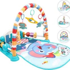 Deluxe HB Babygym - Baby Speelgoed Voor Kinderen 0 3 6 12 Maanden, Speel Mat Baby Met Speel Arch And Piano, Step And Play Piano Mat Voor Pasgeborenen Peuters (WK 02129)