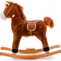 Johntoy Hobbelpaard Beige - Met Geluid -babygyms Winkel 550x511 5