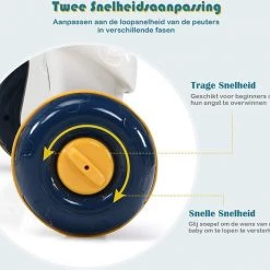 FURNIBELLA - 3-in-1 Baby Zit-naar-Stand Loper, Kinderen Activiteitencentrum, Peuter Wandelwagen, Autorijden, Interactieve Loper, Activiteit Leren Loper Voor Jongen / Meisje, Vroege Ontwikkeling Speelgoed Voor Baby's Op 6-36 Maanden (Blauw) -babygyms Winkel 550x517 4