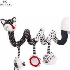 AdomniaGoods - Baby Mobiel - Baby Spiraal - Baby Speelgoed - Box Speelgoed - Babygym - Maxi Cosi Speeltje - Zwart/wit -babygyms Winkel 550x524 2