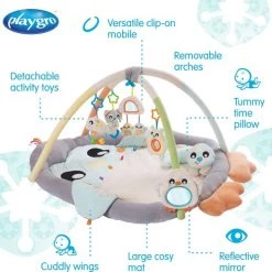 Playgro Snuggle Me Penguin Tummy Time Gym - Babygym Met Buikligkussen - Speelkleed - Speeltapijt -babygyms Winkel 550x525
