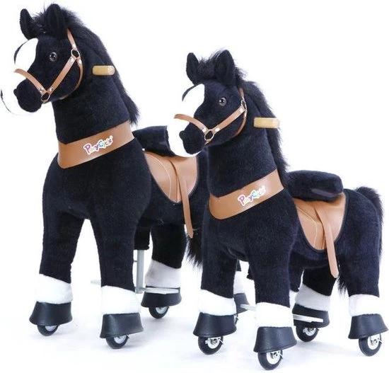 PonyCycle Zwart Met Witte Bles, Klein - U326 6 PonyCycle Zwart Met Witte Bles, Klein - U326 - Afbeelding 6