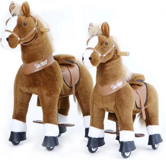 PonyCycle Lichtbruin Met Witte Bles, Groot - Ux424 4 PonyCycle Lichtbruin Met Witte Bles, Groot - Ux424 - Afbeelding 4