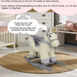 Infantastic-schommeldier, Schommel Eenhoorn, Hobbel Eenhoorn-schommel Paard- Muziekfunctie -babygyms Winkel 550x530 17