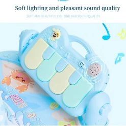 INSMA 3 In 1 Babygym - Speelgoed 1 Jaar - Speelmat Baby - Blauw -babygyms Winkel 550x532 2