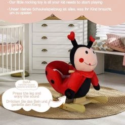 Infantastic- Schommel Lieveheersbeestje, Hobbel Lieveheersbeestje -muziekfunctie -babygyms Winkel 550x532 9