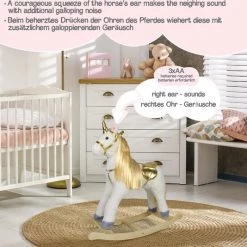 Infantastic GoodVibes - Hobbelpaard Voor Kinderen - Schommelpaard Unicorn - Stevige Constructie - Knuffelzacht Met Geluidseffecten - Gouden Eenhoorn 18 Infantastic GoodVibes - Hobbelpaard Voor Kinderen - Schommelpaard Unicorn - Stevige Constructie - Knuffelzacht Met Geluidseffecten - Gouden Eenhoorn -babygyms Winkel 550x534 10
