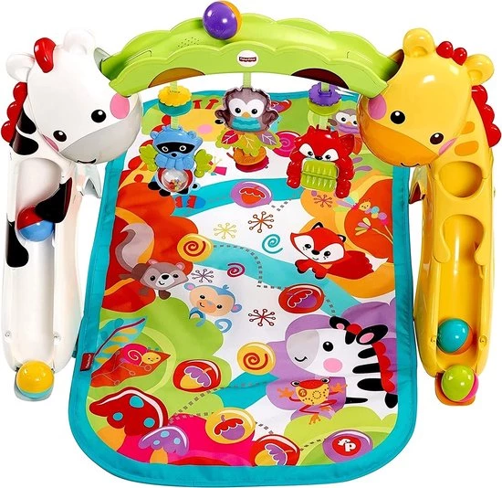 Babygym, Baby Cadeau - Jongen & Meisje, Dierenvriendjes Speelmat, Interactief Speelgoed – Multikleuren 3 Babygym, Baby Cadeau - Jongen & Meisje, Dierenvriendjes Speelmat, Interactief Speelgoed – Multikleuren - Afbeelding 3