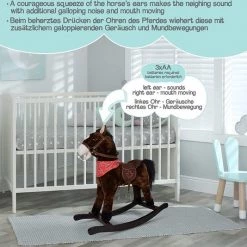 Infantastic® - Hobbelpaard - Met Geluidseffecten - Hobbeldier - Schommelpaard - Echt Houten Loopvlak -babygyms Winkel 550x534 7
