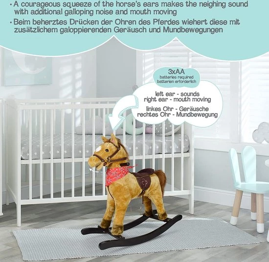 Infantastic® Hobbelpaard - Vanaf 1 Jaar - Met Geluidseffecten - Schommelspeelgoed 6 Infantastic® Hobbelpaard - Vanaf 1 Jaar - Met Geluidseffecten - Schommelspeelgoed - Afbeelding 6