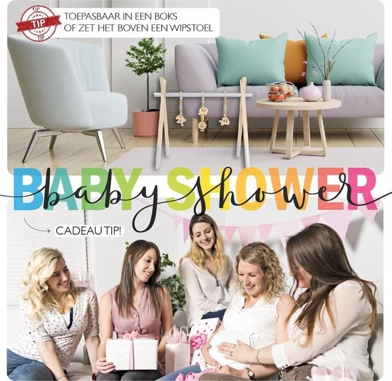 PRETTY PIP® Babygym Houten Baby Speelgoed Vanaf 0 Jaar - Kraamcadeau - Veilig - CE Gecertificeerd - Baby - Houten Speelgoed - Babyshower Cadeau - Beukenhout - Verschillende Kleuren- Zonder Hangers - Grijs 3 PRETTY PIP® Babygym Houten Baby Speelgoed Vanaf 0 Jaar - Kraamcadeau - Veilig - CE Gecertificeerd - Baby - Houten Speelgoed - Babyshower Cadeau - Beukenhout - Verschillende Kleuren- Zonder Hangers - Grijs - Afbeelding 3