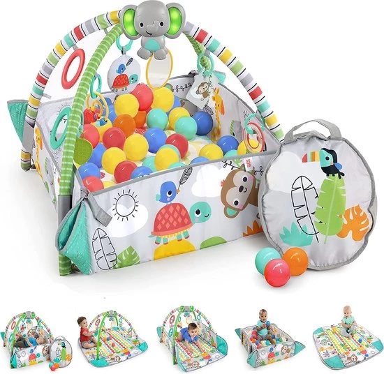 Babygym, Baby Cadeau - Jongen & Meisje, Dierenvriendjes Speelmat, Interactief Speelgoed – Multikleuren 1 Babygym, Baby Cadeau - Jongen & Meisje, Dierenvriendjes Speelmat, Interactief Speelgoed – Multikleuren