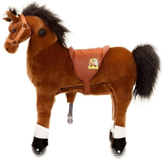 Animal Riding Paard Amadeus Small Bruin - Rijdend Paardenspeelgoed - Paardenspeelgoed - Zadelhoogte 56 CM - Verstelbaar Pedaal In 3 Standen - Afneembaar Zadel. 7 Animal Riding Paard Amadeus Small Bruin - Rijdend Paardenspeelgoed - Paardenspeelgoed - Zadelhoogte 56 CM - Verstelbaar Pedaal In 3 Standen - Afneembaar Zadel. - Afbeelding 7