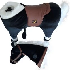 2iX - Rijdend Speelgoed Paard - Zwart - Pluche - Inline Skate Wielen - Hobbelpaard Voor Jongens En Meisjes 4 Tot 9 Jaar -babygyms Winkel 550x539 10