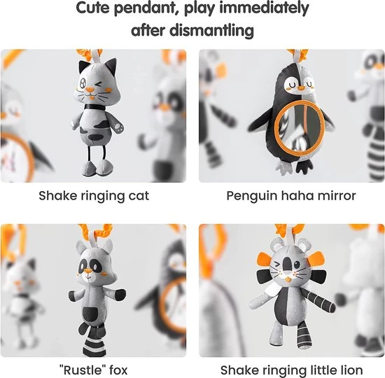 Babygym, Baby Cadeau - Jongen & Meisje, Dierenvriendjes Speelmat, Interactief Speelgoed – Multikleuren 4 Babygym, Baby Cadeau - Jongen & Meisje, Dierenvriendjes Speelmat, Interactief Speelgoed – Multikleuren - Afbeelding 4