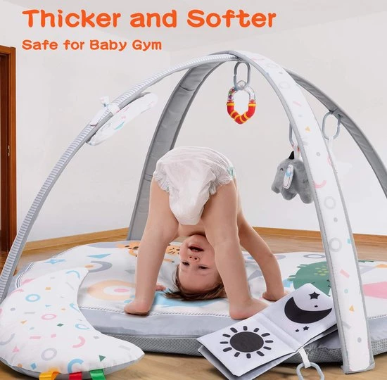 Babygym - Dikke Speelmat Voor Baby - Geschikt Voor Harde Vloeren - Spelend Leren - Lekker Zacht 5 Babygym - Dikke Speelmat Voor Baby - Geschikt Voor Harde Vloeren - Spelend Leren - Lekker Zacht - Afbeelding 5
