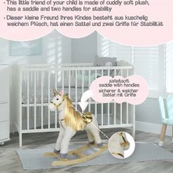 Infantastic GoodVibes - Hobbelpaard Voor Kinderen - Schommelpaard Unicorn - Stevige Constructie - Knuffelzacht Met Geluidseffecten - Gouden Eenhoorn 25 Infantastic GoodVibes - Hobbelpaard Voor Kinderen - Schommelpaard Unicorn - Stevige Constructie - Knuffelzacht Met Geluidseffecten - Gouden Eenhoorn -babygyms Winkel 550x541 15