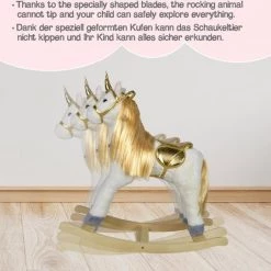 Infantastic GoodVibes - Hobbelpaard Voor Kinderen - Schommelpaard Unicorn - Stevige Constructie - Knuffelzacht Met Geluidseffecten - Gouden Eenhoorn 17 Infantastic GoodVibes - Hobbelpaard Voor Kinderen - Schommelpaard Unicorn - Stevige Constructie - Knuffelzacht Met Geluidseffecten - Gouden Eenhoorn -babygyms Winkel 550x542 16