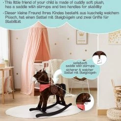 Infantastic® - Hobbelpaard - Met Geluidseffecten - Hobbeldier - Schommelpaard - Echt Houten Loopvlak -babygyms Winkel 550x544 14