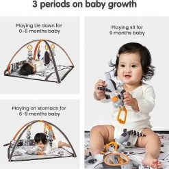Babygym, Baby Cadeau - Jongen & Meisje, Dierenvriendjes Speelmat, Interactief Speelgoed – Multikleuren 6 Babygym, Baby Cadeau - Jongen & Meisje, Dierenvriendjes Speelmat, Interactief Speelgoed – Multikleuren -babygyms Winkel 550x545 8