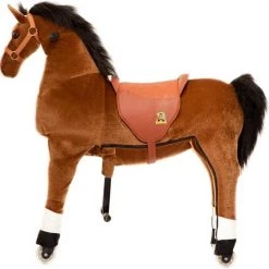 Animal Riding Paard Bruin X-Large - Rijdend Paardenspeelgoed - Paardenspeelgoed - Zadelhoogte 78 CM- Verstelbaar Pedaal 3 Standen - Afneembaar Zadel -babygyms Winkel 550x546 5