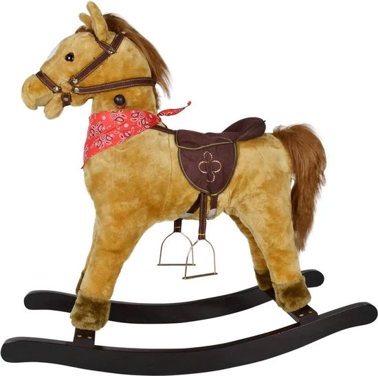 Trend24 Hobbelpaard - Schommelpaard - Hobbeldier - 74 X 30 X 64 Cm - Hout - Max 50KG 2 Trend24 Hobbelpaard - Schommelpaard - Hobbeldier - 74 X 30 X 64 Cm - Hout - Max 50KG - Afbeelding 2