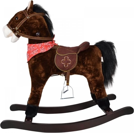 Infantastic GoodVibes - Hobbelpaard Voor Kinderen - Schommelpaard - Stevige Constructie - Knuffelzacht Met Geluidseffecten - Andalusiër Donkerbruin 6 Infantastic GoodVibes - Hobbelpaard Voor Kinderen - Schommelpaard - Stevige Constructie - Knuffelzacht Met Geluidseffecten - Andalusiër Donkerbruin - Afbeelding 6
