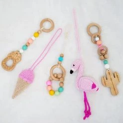 Louas Loua's Favorites Houten Babygym Roze Met Gehaakte En Houten Speeltjes - Gehaakte - Babyspeelgoed - Baby Speelgoed 0 Jaar - Babygym Hout - Baby Gym - Flamingo - Baby Speelrek - Baby Rek -babygyms Winkel 550x550 27